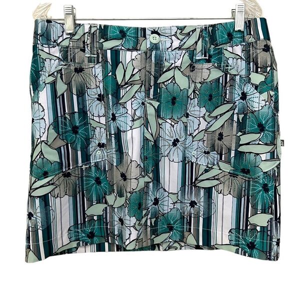 EDDIE BAUER SKIRT, Active wear, floral print, Attached short liner Size M - Picture 1 of 8
